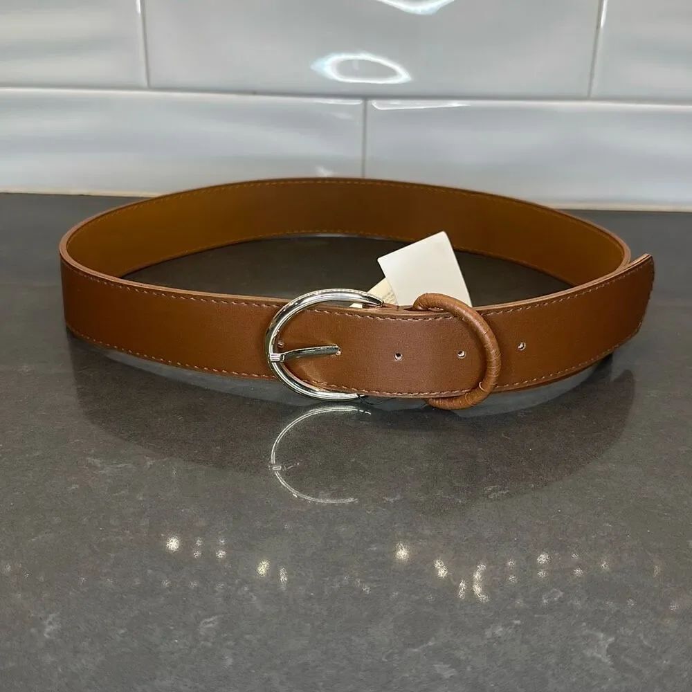 Faux Leather Tan Belt-NWT